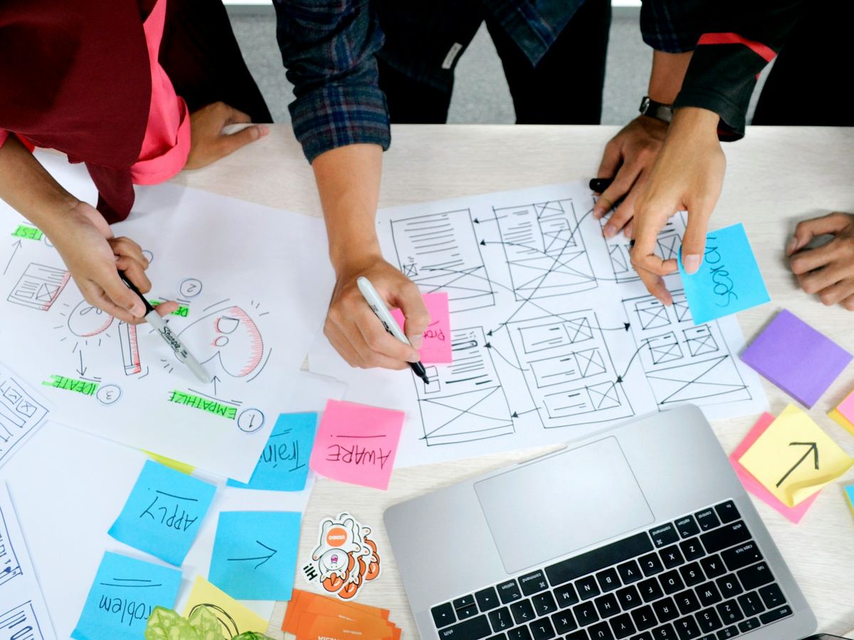 A design review in progress